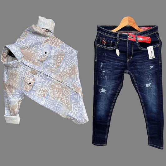 DENIM FULL SLEEVES SHIRT AND DENIM PANT - COMBO SET