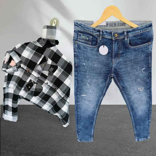 DENIM FULL SLEEVES SHIRT AND DENIM PANT - COMBO SET