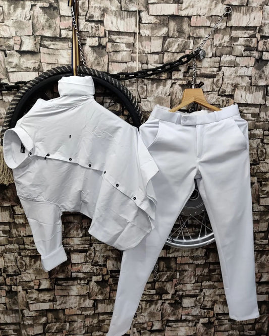 LYCRA FULL SLEEVES SHIRT AND PANT - COMBO SET